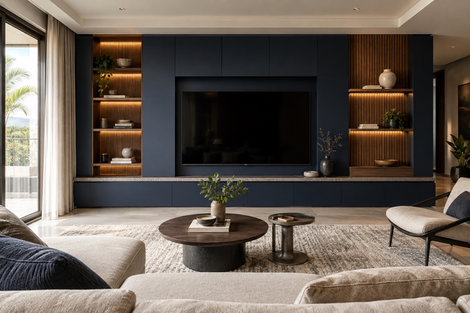 Concept 03 built-in living room media cabinetry