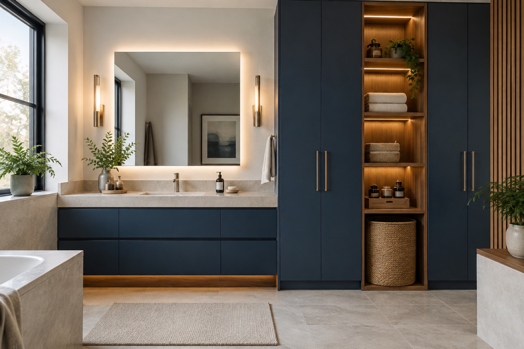 Concept 04 vanity and utility cabinetry